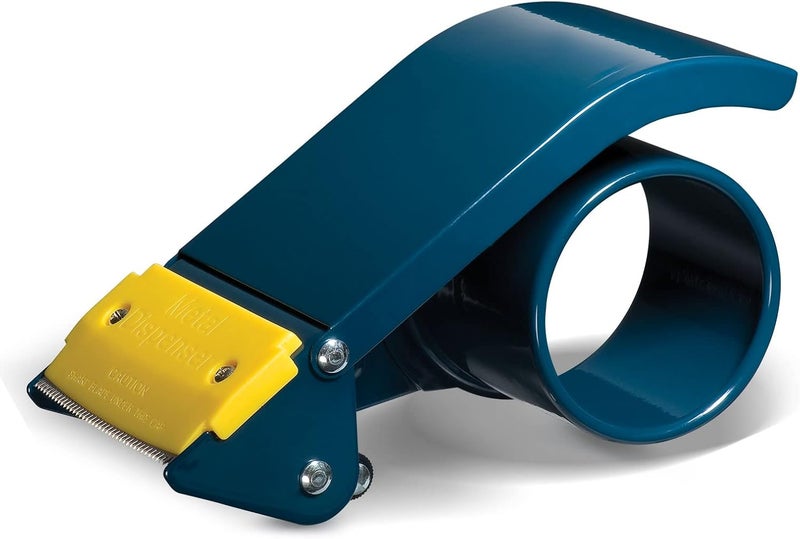 excell ET-366 3" Wide Handheld Tape Dispenser with Durable Metal Construction, for Packaging, Transportation, Moving and Box Sealing Carton - Image 1